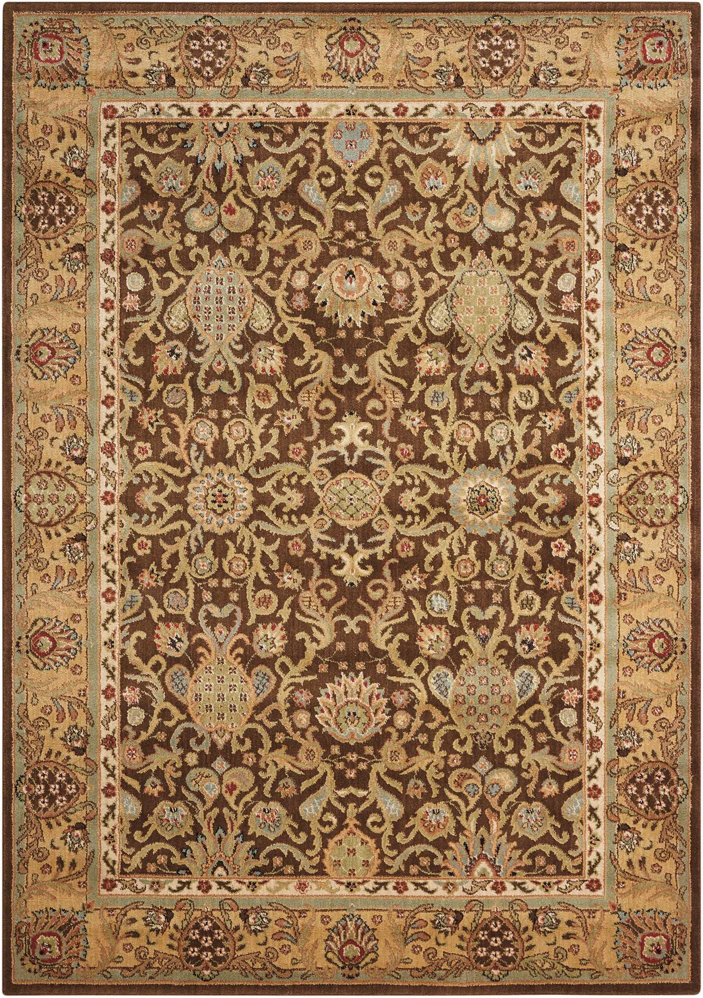 Nourison Home Lumiere KI602 Espresso  Traditional Machinemade Rug