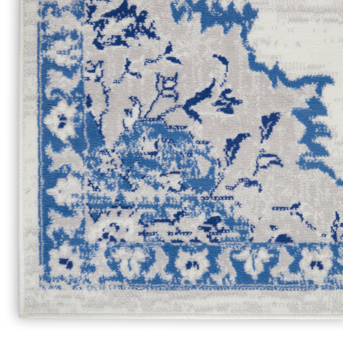 Nourison Home Whimsicle WHS14 Ivory Blue  Transitional Machinemade Rug