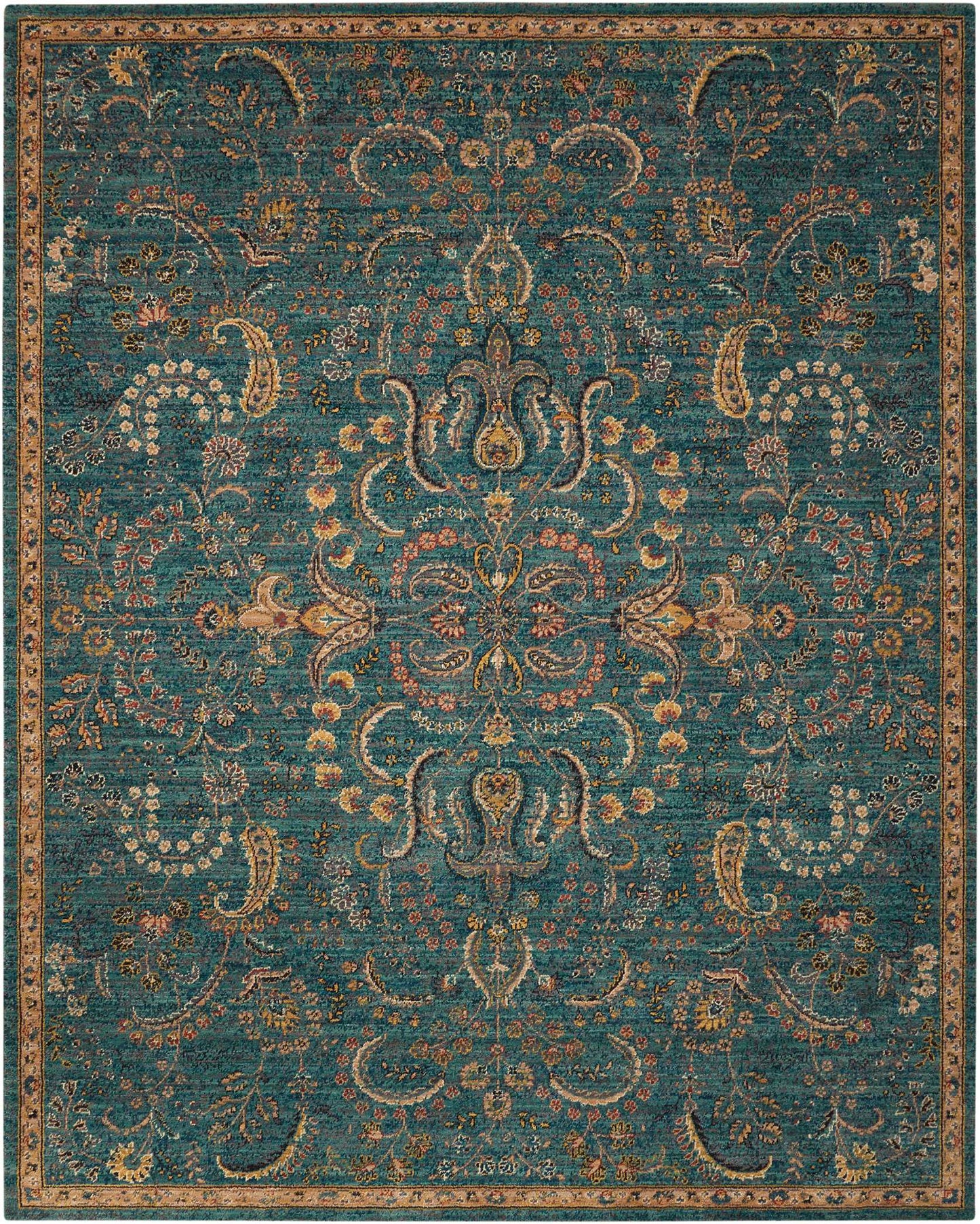 Nourison Home Nourison 2020 NR204 Teal  Traditional Loom Rug