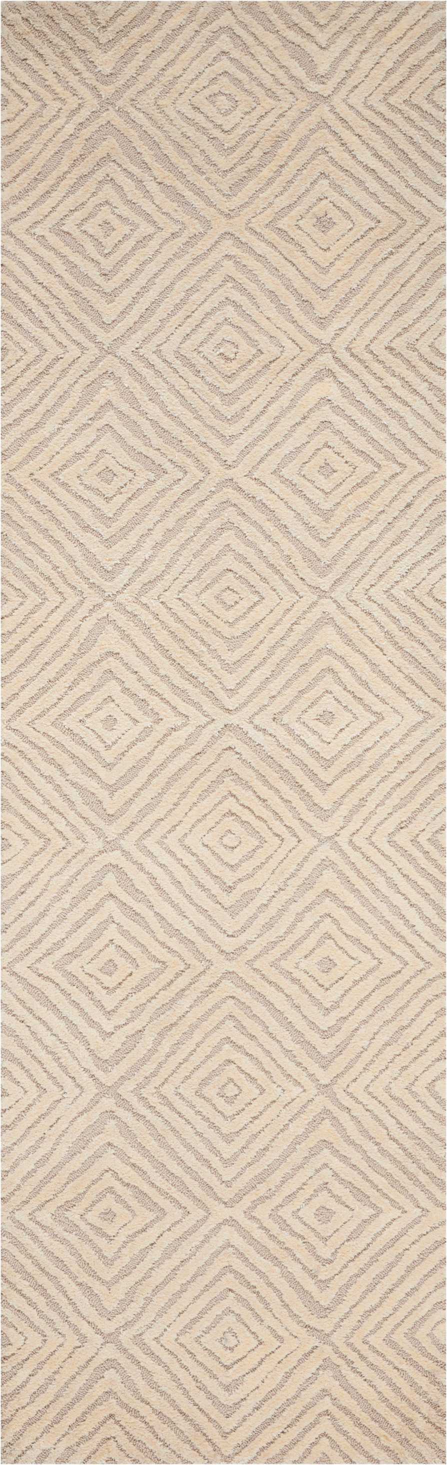 Nourison Home Deco Mod DEC01 Taupe Ivory Transitional Tufted Rug