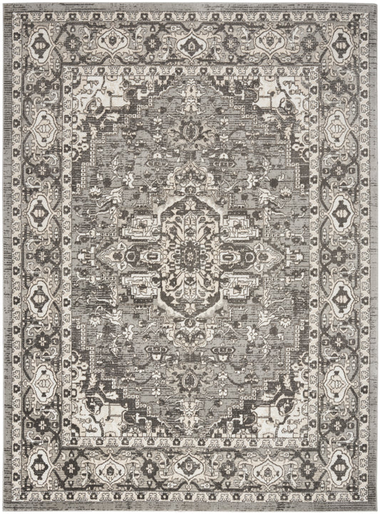 Nourison Home Quarry QUA05 Grey  Transitional Machinemade Rug