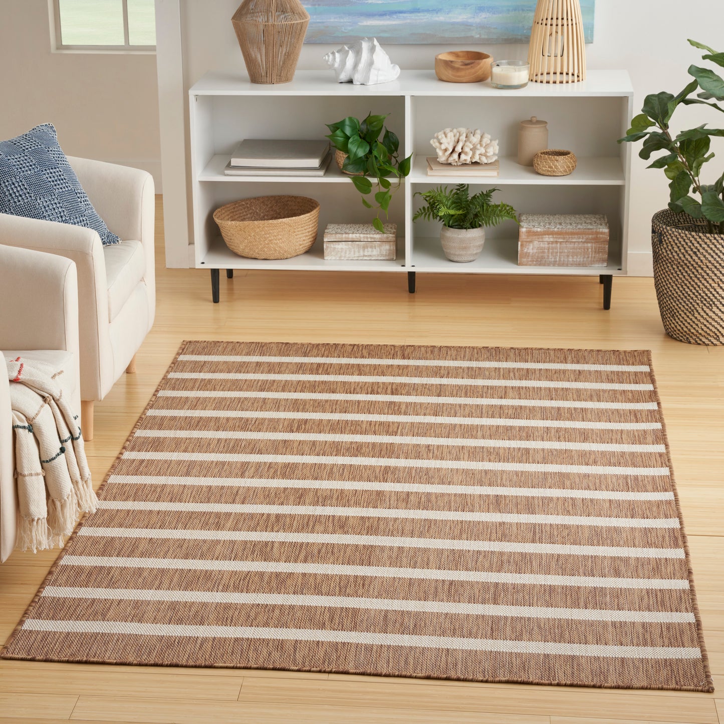 Nourison Home Positano POS03 Jute Ivory  Contemporary Machinemade Rug