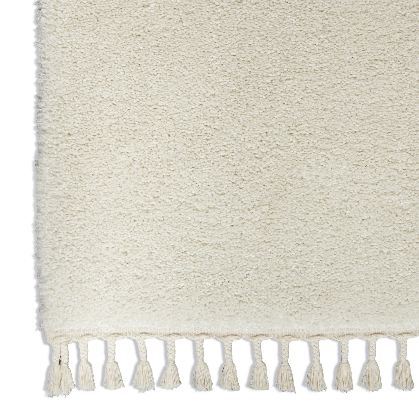 Nourison Home Serenity Shag SRS04 Ivory   Machinemade Rug