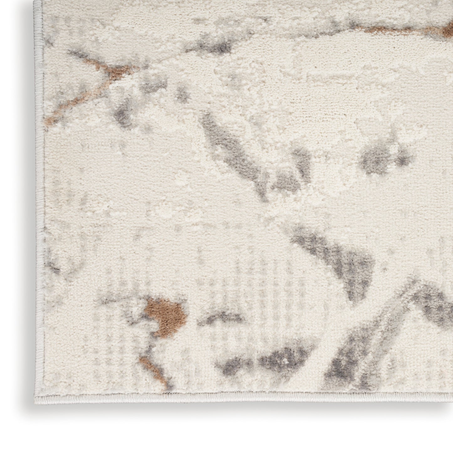 Nourison Home Elation ETN13 Ivory Grey  Contemporary Machinemade Rug