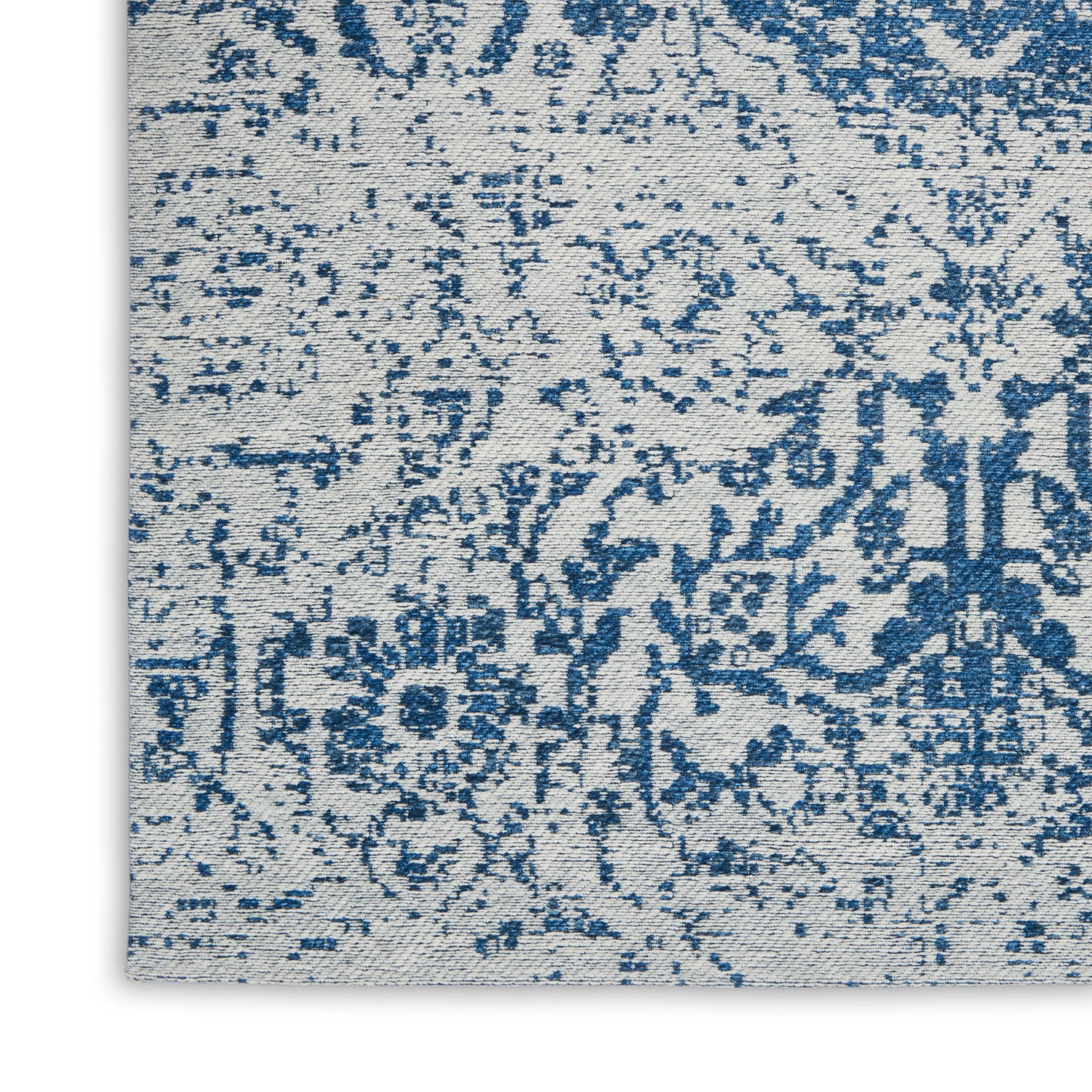 Nourison Home Damask DAS06 Blue  Transitional Machinemade Rug