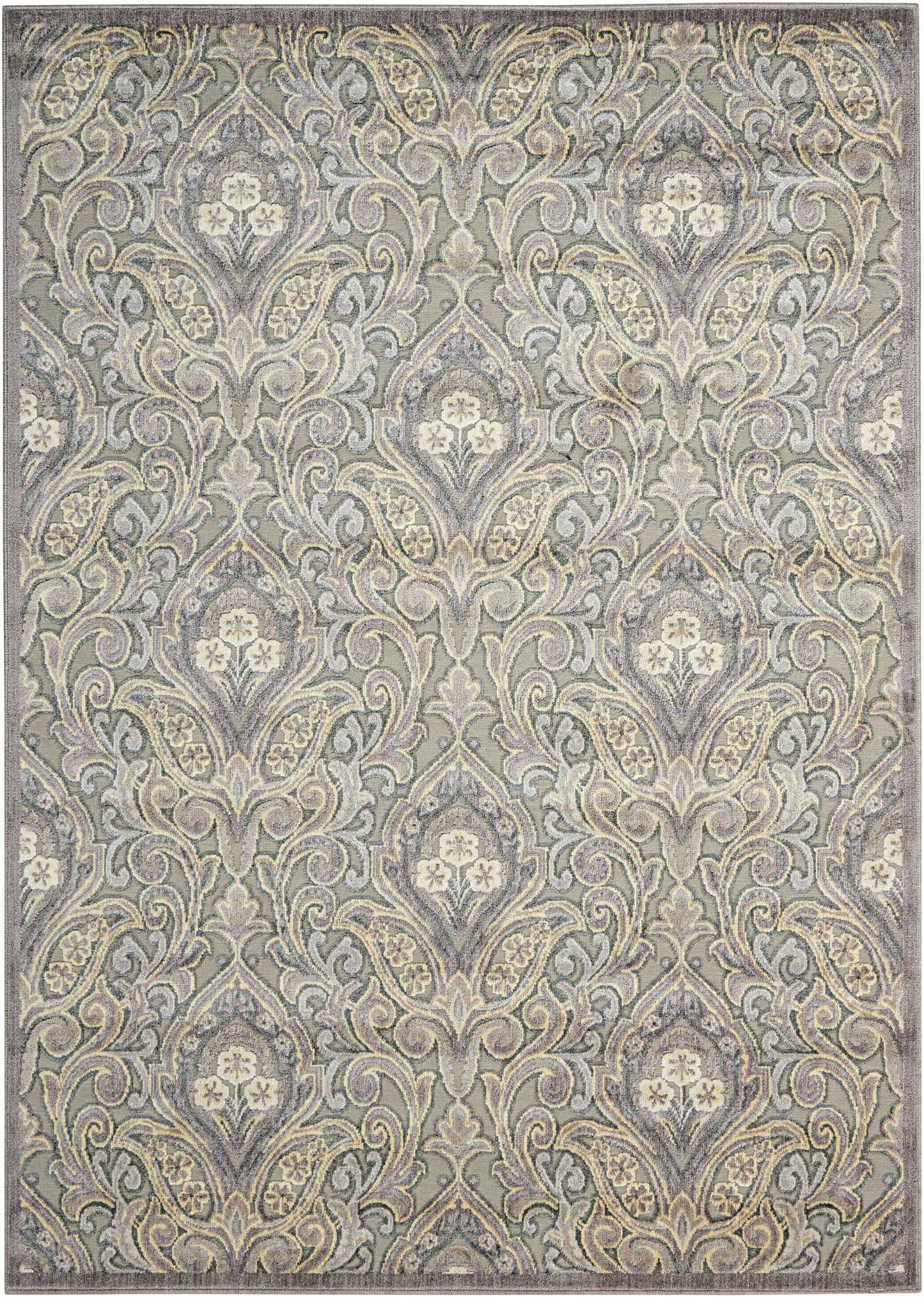 Nourison Home Graphic Illusions GIL11 Grey  Transitional Machinemade Rug