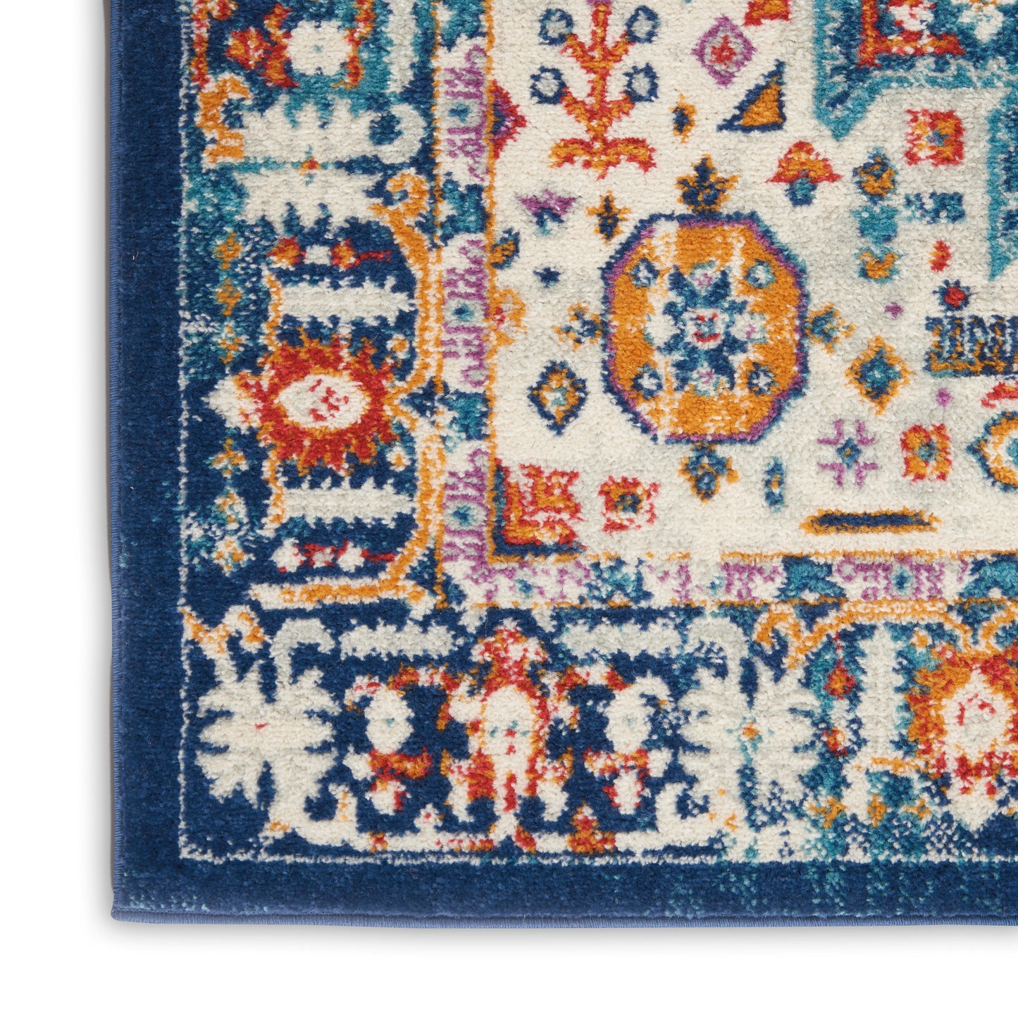 Nourison Home Passion PSN29 Blue Multicolor  Transitional Machinemade Rug