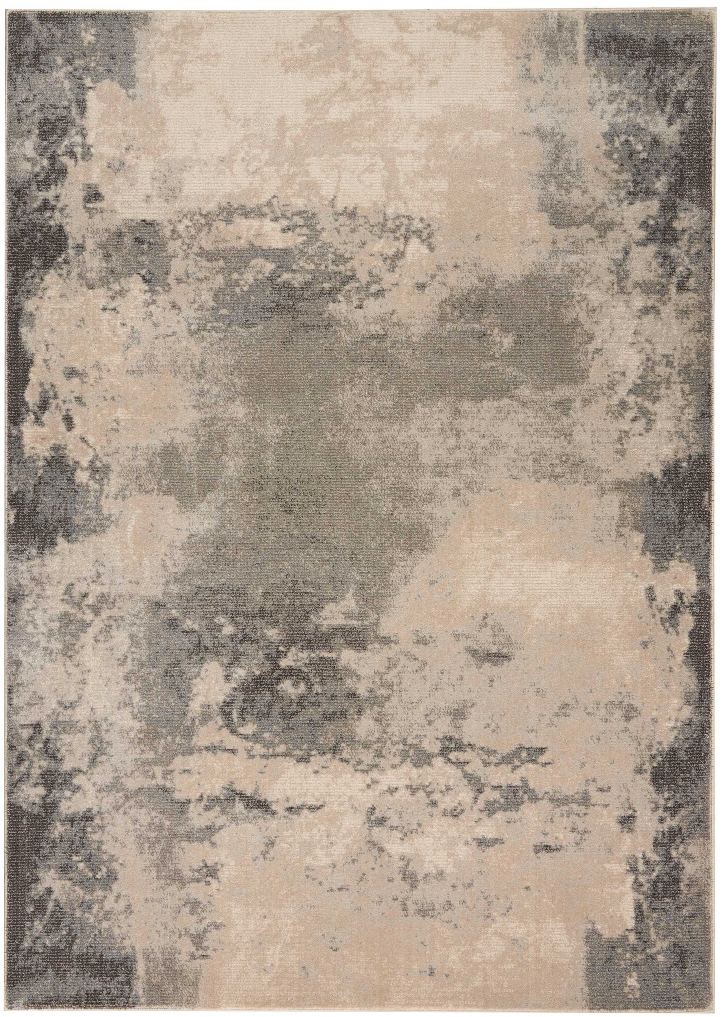 Nourison Home Maxell MAE13 Ivory Grey  Contemporary Machinemade Rug