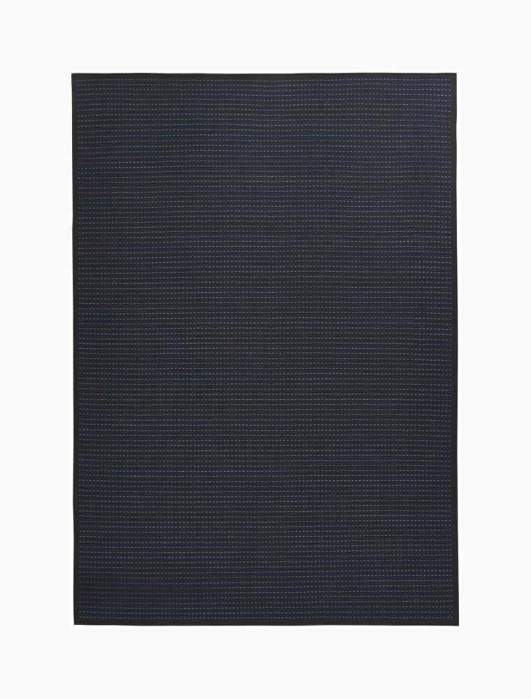 Calvin Klein Seattle CK740 Black Cobalt  Contemporary Woven Rug