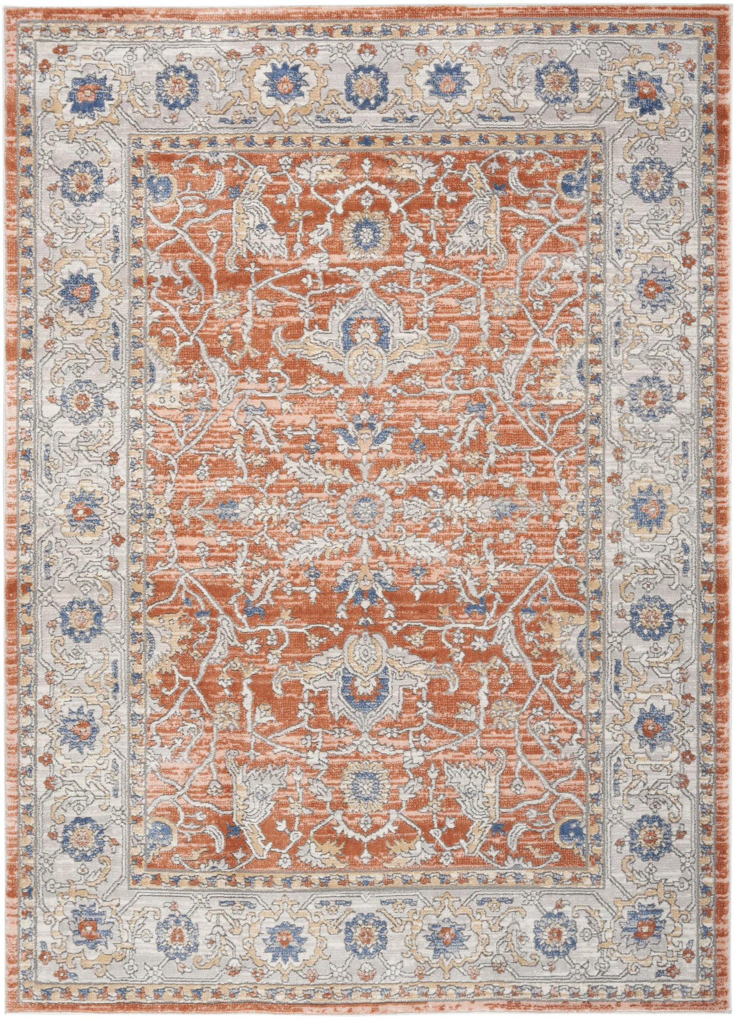 Nicole Curtis Series 4 SR402 Grey Multi  Traditional Machinemade Rug