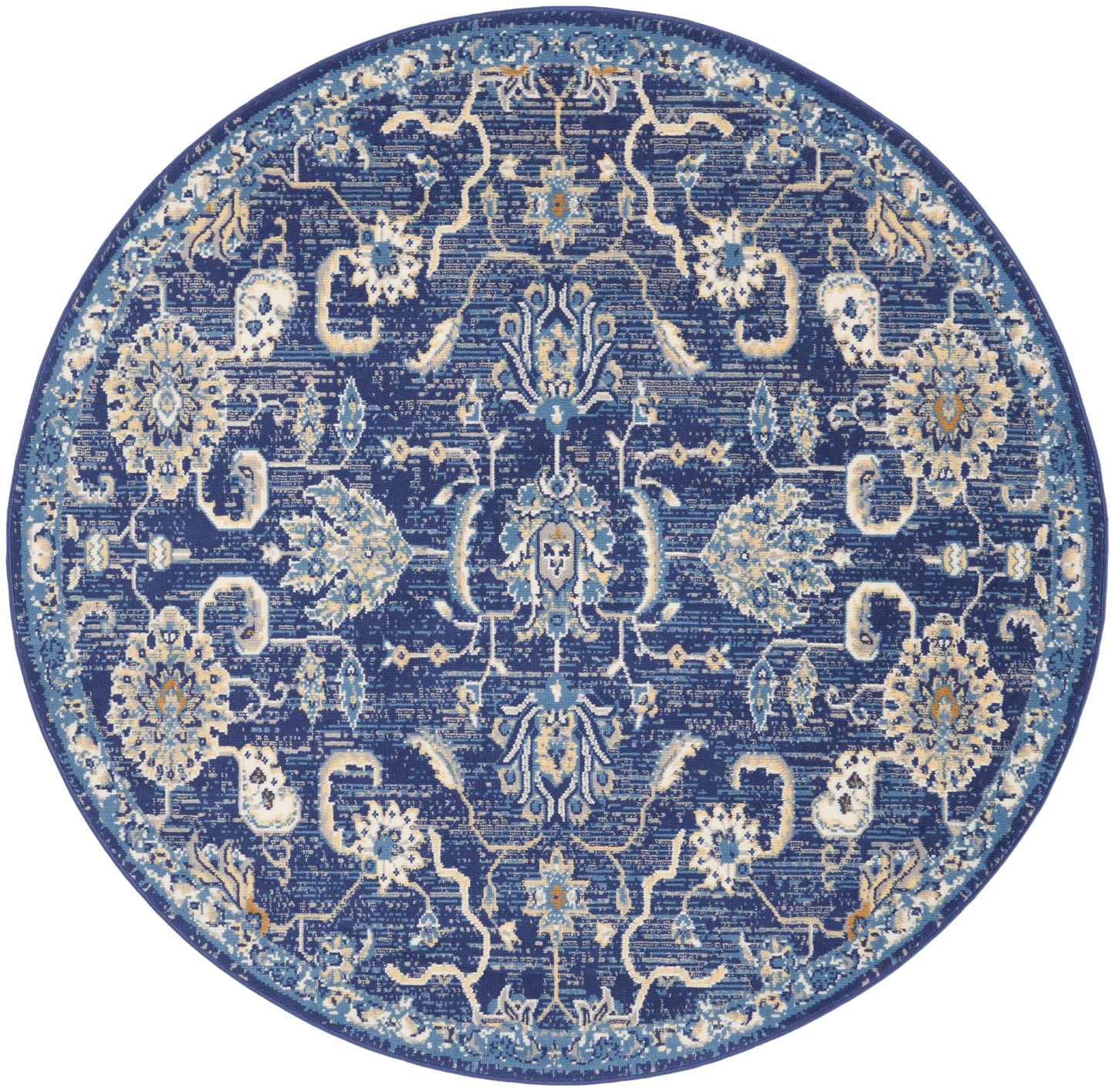 Nourison Home Grafix GRF24 Navy  Transitional Machinemade Rug