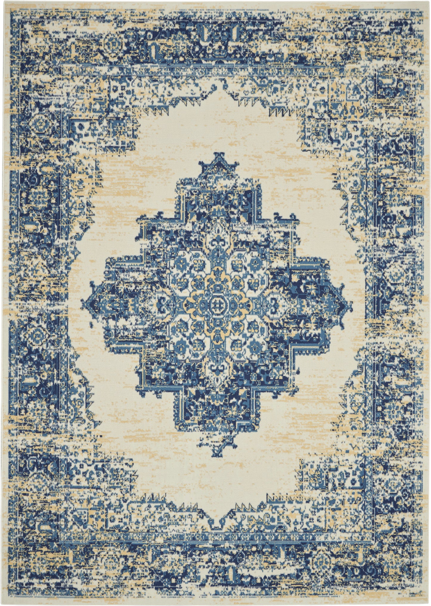 Nourison Home Grafix GRF14 White  Transitional Machinemade Rug