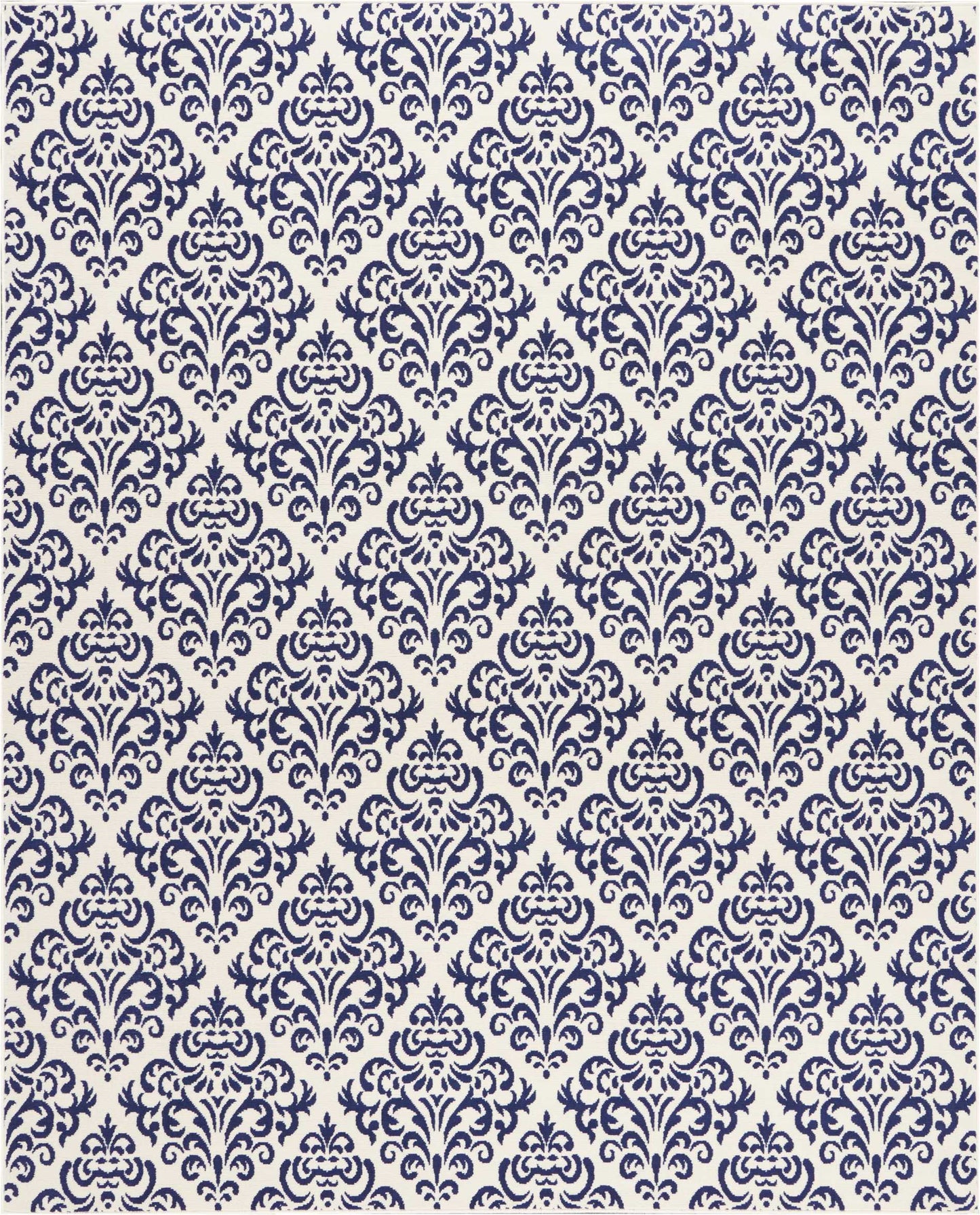 Nourison Home Grafix GRF06 White Blue  Transitional Machinemade Rug