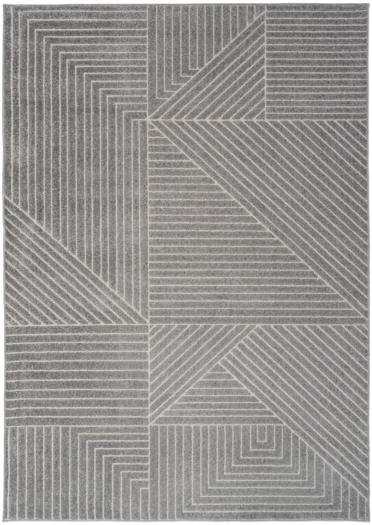 Calvin Klein Ck023 Balance BLN01 Grey Ivory  Contemporary Machinemade Rug