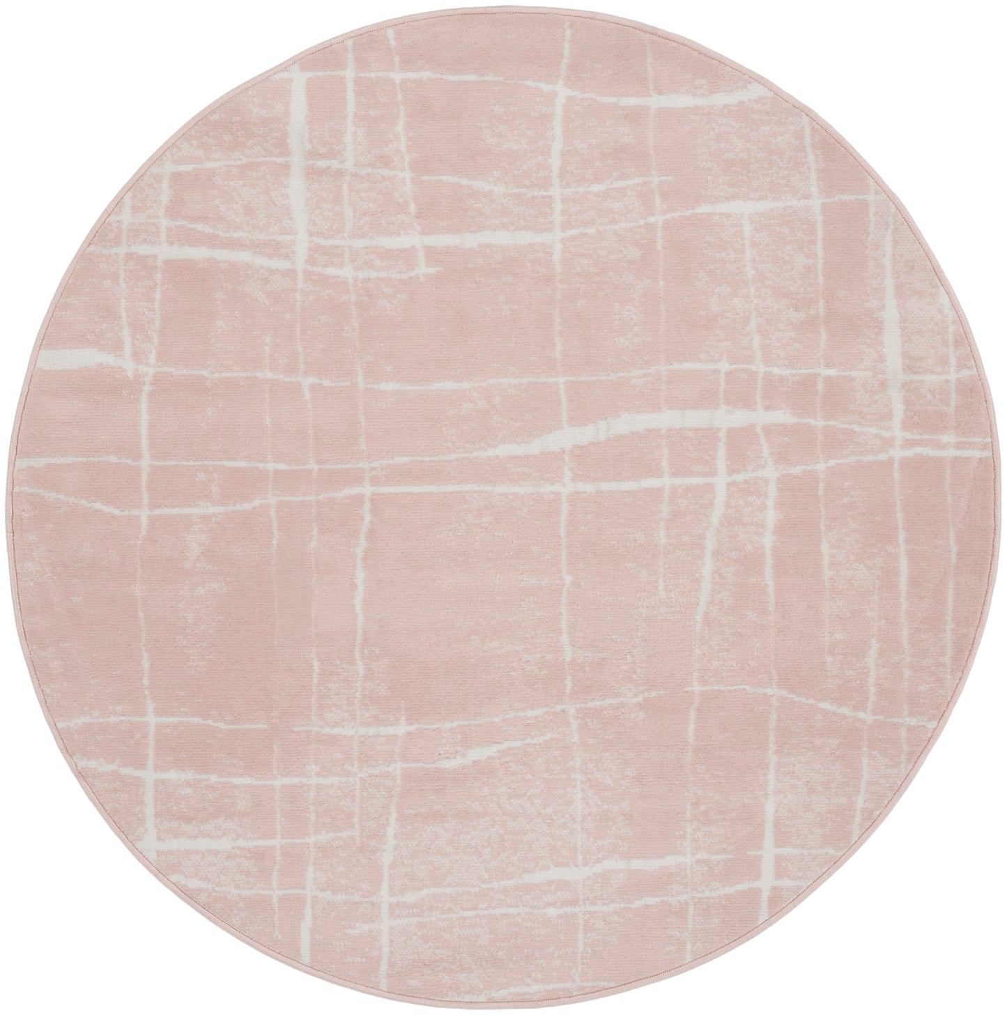 Nourison Home Whimsicle WHS09 Pink Ivory  Contemporary Machinemade Rug