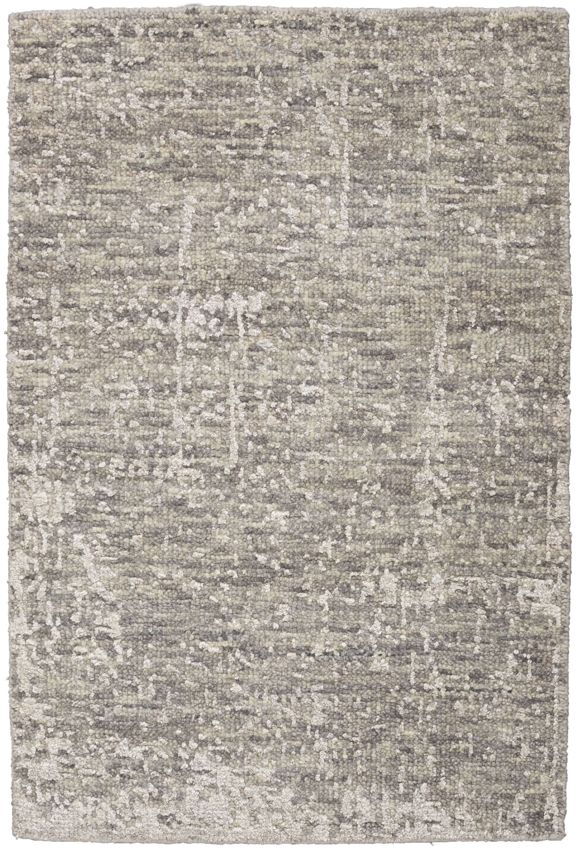 Nourison Home Luna LUN01 Grey Silver Contemporary Knotted Rug