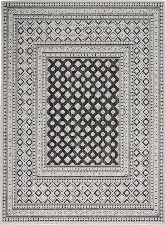 Nourison Home Key Largo KLG02 Dark Grey  Transitional Machinemade Rug